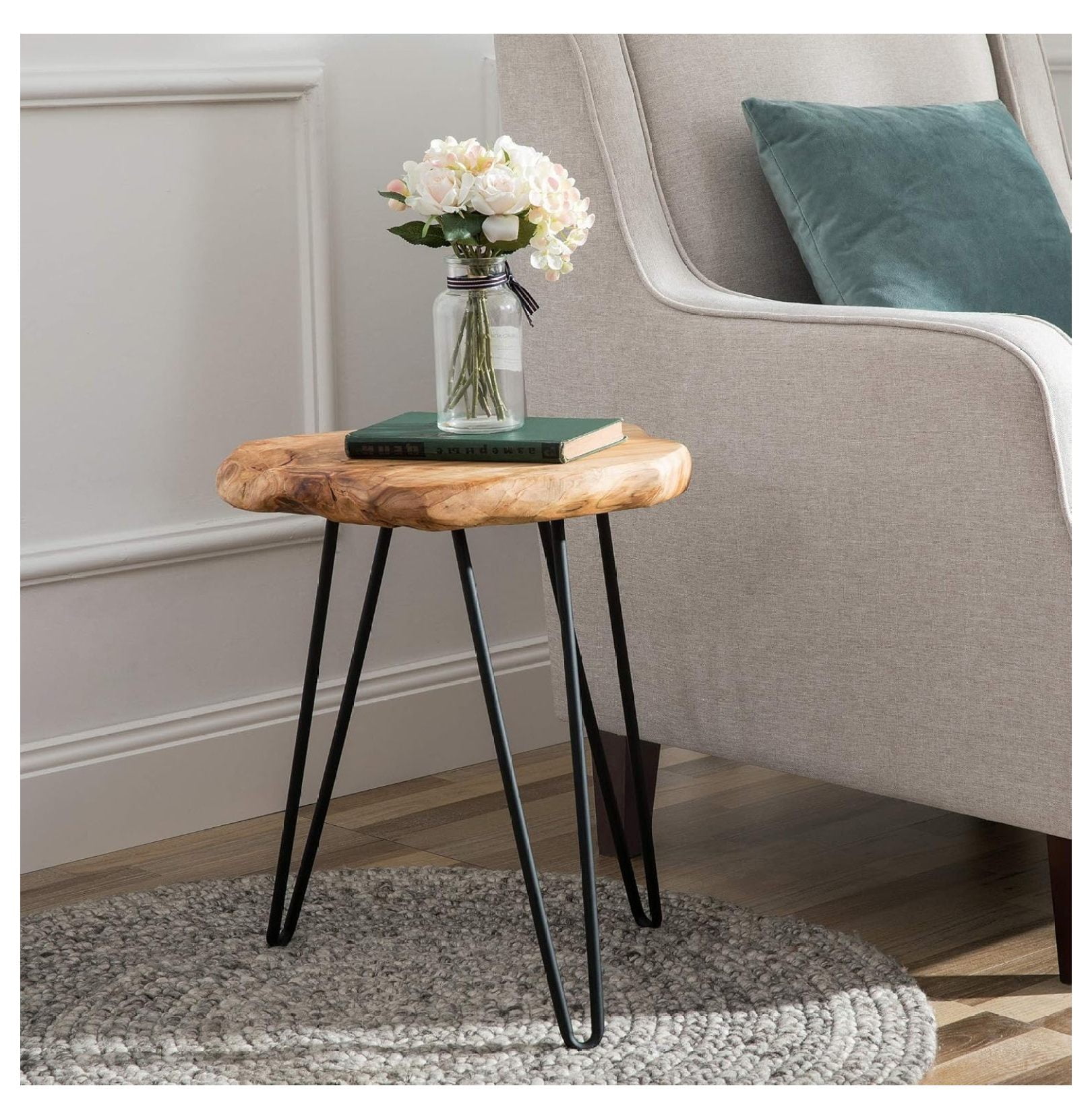 Cedar Roots Naturally Shaped Small Side Table 12" x 13.5" x 17.4