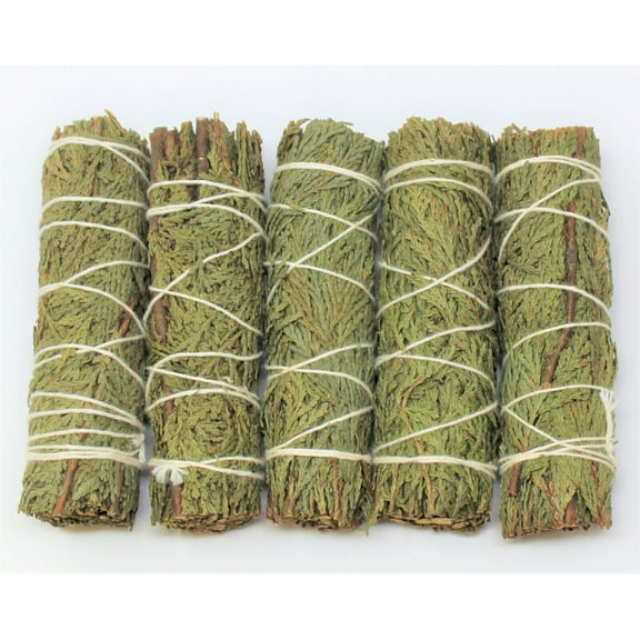 Cedar Sage Smudge: 5 Stick Value Pack! (Herb, House Cleansing Negativity Removal