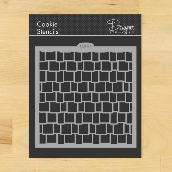 Cedar Shake Roof Cookie and Craft Stencil CM087 by Designer Stencils