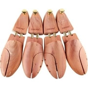 Cedar Space Cedar Shoe Trees for Men Sizes 9-11, Natural Cedar Wood, Hand-Polished, 2 Pairs