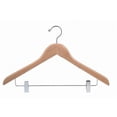 thumbnail image 1 of Cedar Suit Hanger w/ Clips, 1 of 1