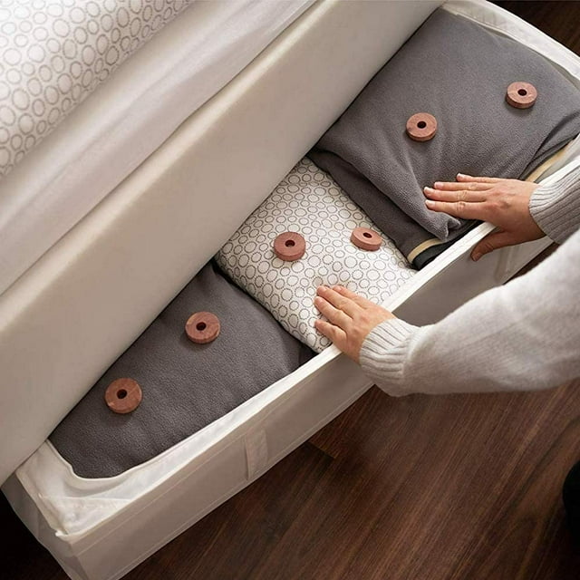 RAGUPEL Moth Repellent,30 Pack Natural Cedar Wood Flower Blocks for