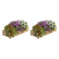 Cedar Wood Planter Box, 32" x 11" x 7" (2Pack) Made in USA with
