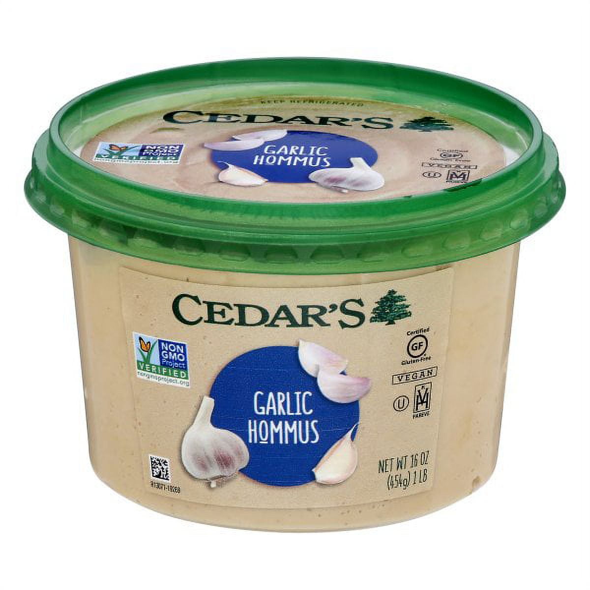 Cedar's Garlic Hommus, 16 oz
