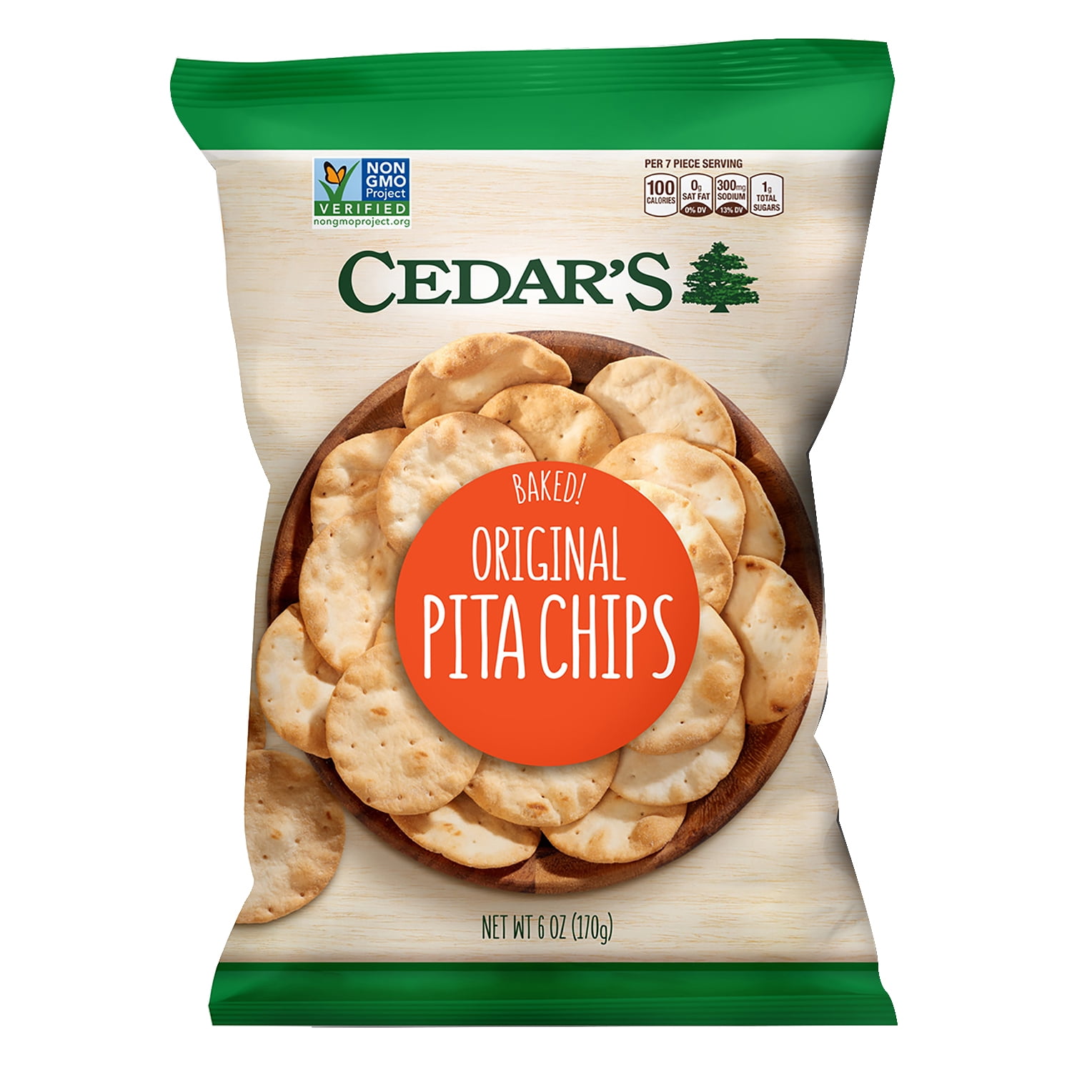Cedar's Original Pita Chips, 6 oz Film Bag