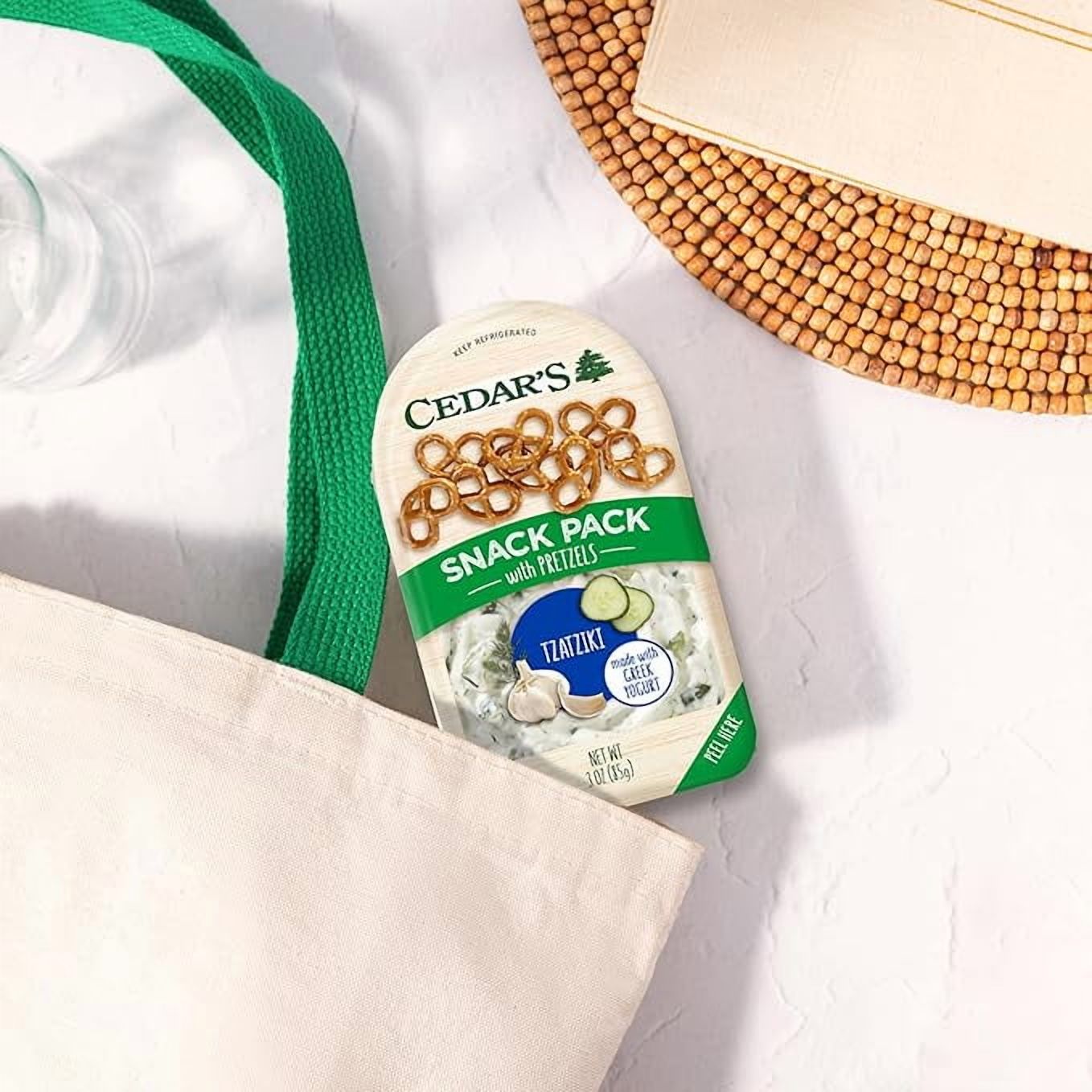 Cedar's Tzatziki with Pretzels Snack Pack ( Pack of 2 ) - Walmart.com