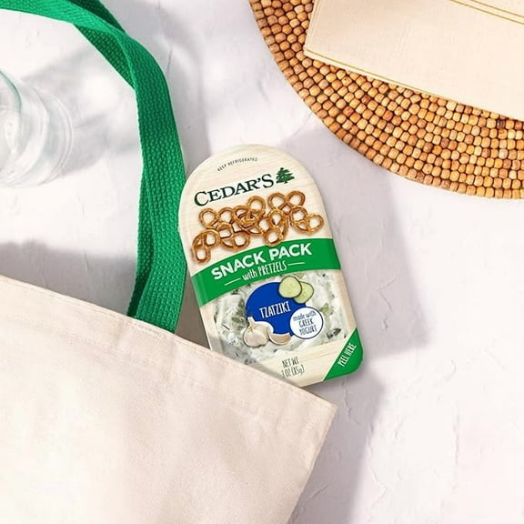 Cedar's Tzatziki with Pretzels Snack Pack ( Pack of 2 )