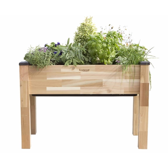 CedarCraft Self-Watering Elevated Cedar Elevated Planter 23x49x30"H