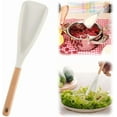 thumbnail image 1 of Cedarandash Multi Function Cooking Spoon, Multi-functional Silicone Cooking Spoon Spatula with Wooden Handle, Heat Resistant Nonstick Cooking Utensil for Stirring, Scooping & Serving, 1 of 8