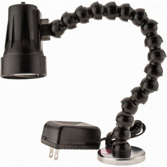 Cedarberg 8702-078 Task Light: Halogen, 12" Reach, Gooseneck Arm, Black 115V
