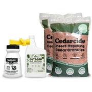 Cedarcide Bug-Free Lawn Kit (Medium) Includes Outdoor Bug Control Concentrate and Insect Repelling Granules Kills and Repels Fleas, Ants, Tick, Mites, Mosquitoes, Wasps, Roaches