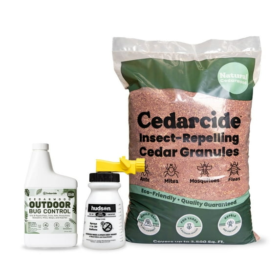 Cedarcide Small Lawn Kit - Natural Outdoor Pest Control, Kills Fleas ... - Natural Flea Repellent Granules For Lawns