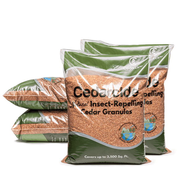 Cedarcide Insect Repelling Cedar Mulch Granules, 8 lb Bags, 4 Count