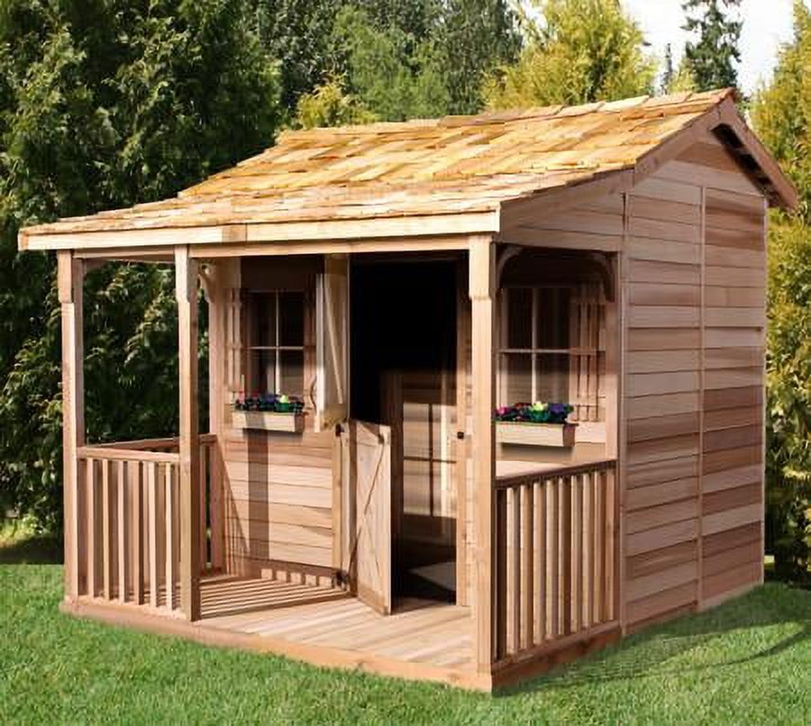 Cedarshed Bunkhouse Garden Shed Playhouse in 3 Sizes - image 1 of 2