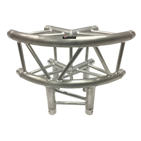 Cedarslink 1.64' Rounded 3 Way 90 Degree Corner Fits Global Truss F34 2" Diameter Piping