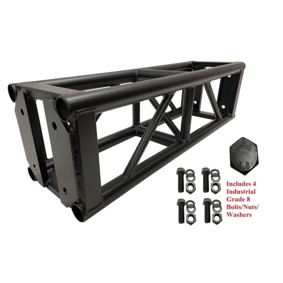 Cedarslink Black 3.28ft 1 Meter Bolt Aluminum 11.81" Box Square Trussing Truss