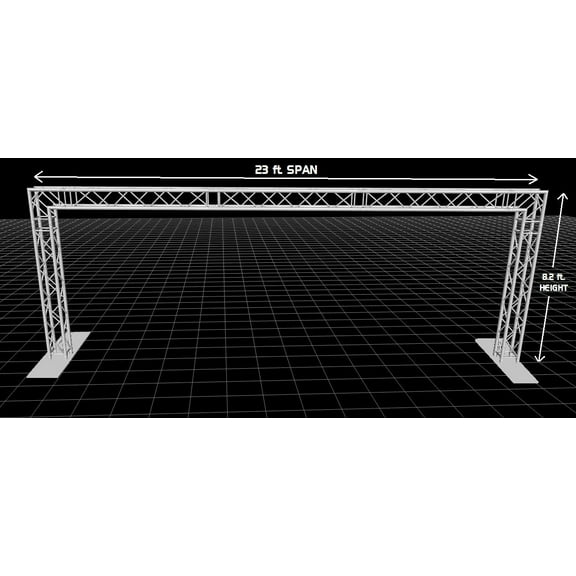 Cedarslink Speaker Stands, Aluminum, 23ft Square