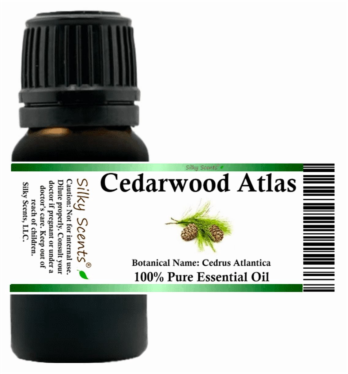 Cedarwood Atlas Essential Oil 1 fl oz (30 ml) - 100% Pure and Natural by Silky Scents