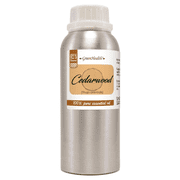 GreenHealth Cedarwood Essential Oil 8 fl oz 237 ml   100% Pure Cedarwood Oil   Large Aluminum Bottle with Plug Cap   Aromatherapy, Diffuser, Soap Making, Candles, DIY Body Care