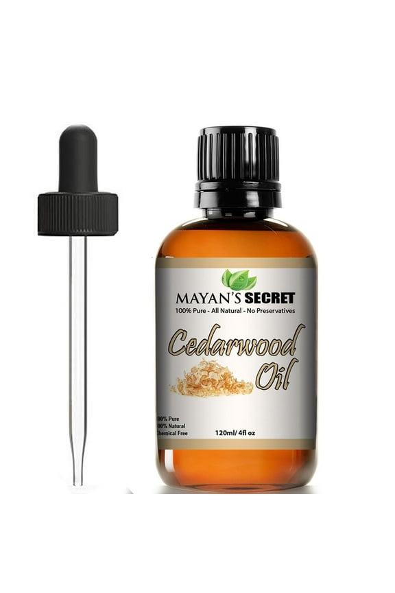 "Cedarwood Essential Oil by Mayan's Secret - Pure & All Natural 4 fl oz"