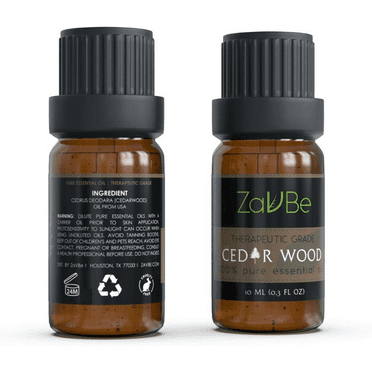 ZAVBE Cedarwood (Cedrus deoCEDARWOOD10MLdora) Essential Oil | 100% Pure, Undiluted, Natural, Therapeutic Grade 10 mL (1/3 oz)