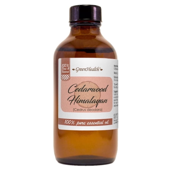 Cedarwood Himalayan Essential Oil  4 fl oz | Pure Cedarwood Oil | Amber Glass Bottle w/ Cap | for DIY Beard Oil, Aftershave Blends, Candles & Home Fragrance