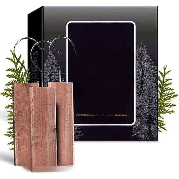 Cedarwood Planks - Cedar Blocks for Clothes Storage, Great Alternative to Moth Balls for Closet, Drawer Deodorizer, Sustainably Harvested in USA (10-Pack)$$Home Decor, Kitchen, & Other