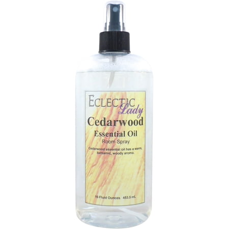 Cedarwood Room Spray by Eclectic Lady, 16 Ounces, Fragrant Aromatic Room Mist For Home, Room, Office, Made with Essential Oils