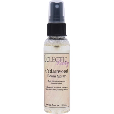 Cedarwood Room Spray by Eclectic Lady, 2 Ounces, Fragrant Aromatic Room Mist For Home, Room, Office, Made with Essential Oils
