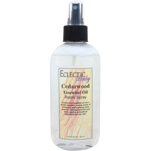 Cedarwood Room Spray by Eclectic Lady, 8 Ounces, Fragrant Aromatic Room Mist For Home, Room, Office, Made with Essential Oils