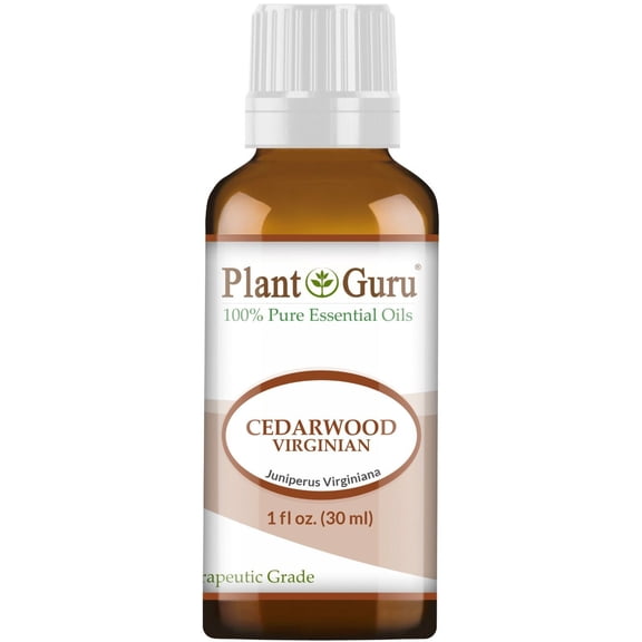 Cedarwood (Virginia) Essential Oil 1 oz. / 30 ml. 100% Pure Natural Undiluted Therapeutic Grade For Skin, Body and Hair Growth. Great For Aromatherapy Diffuser And DIY Soap Making