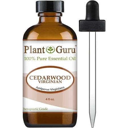 Cedarwood (Virginia) Essential Oil 4 oz 100% Pure Natural Undiluted Therapeutic Grade For Skin, Body and Hair Growth. Great For Aromatherapy Diffuser And DIY Soap Making