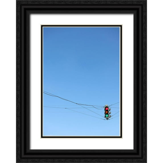 Cederberg, Marcus 18x24 Black Ornate Wood Framed with Double Matting Museum Art Print Titled - Stay or go