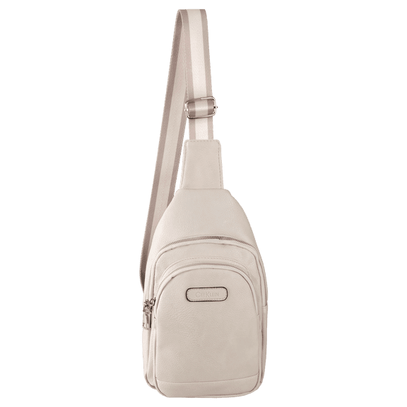 Cee Klein Texture Sling With Web Handle and Logo Patch (Stone)