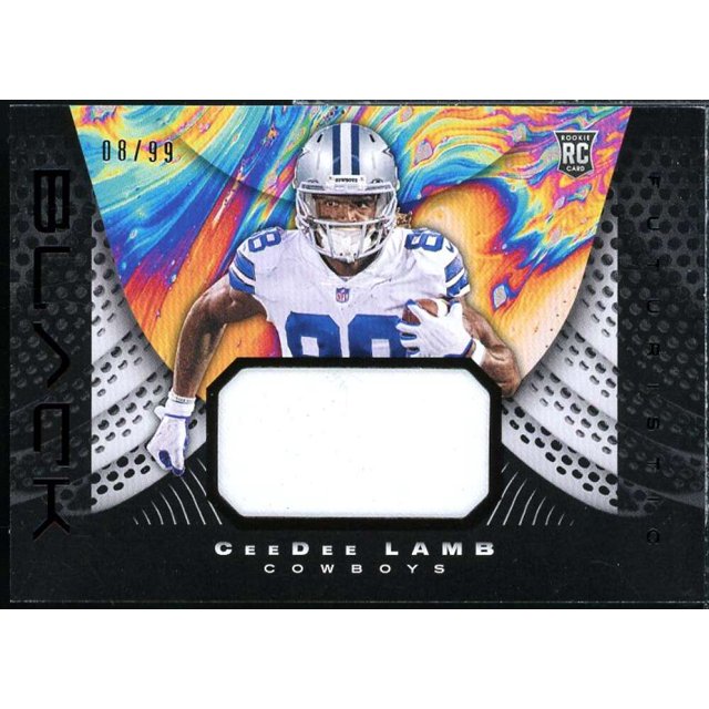 CeeDee Lamb Card 2020 Panini Black Futuristic Jerseys 14