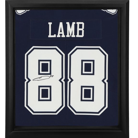 CeeDee Lamb Dallas Cowboys Framed Autographed Navy Limited Jersey Shadowbox - Fanatics Authentic Certified