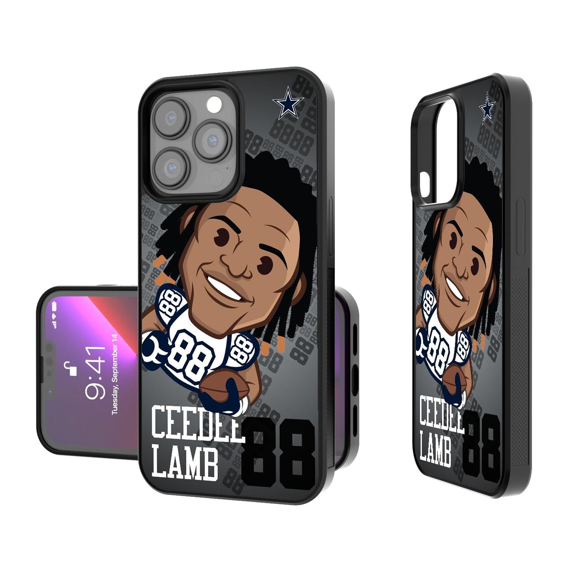 CeeDee Lamb Dallas Cowboys Player Emoji Bump iPhone Case