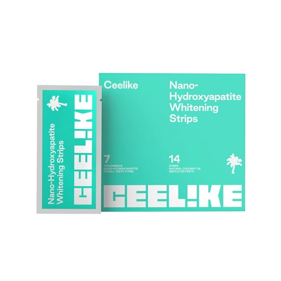 Ceelike Teeth Whitening Strips Safe for Enamel, Professional Teeth Whitening, Easy-to-Use Strips for Brighter Smiles,14 Strips