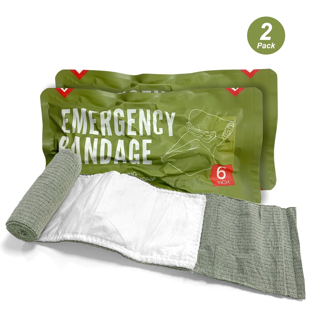 Ceeport 6" Israeli Style Emergency Bandage, Compression Trauma Wound