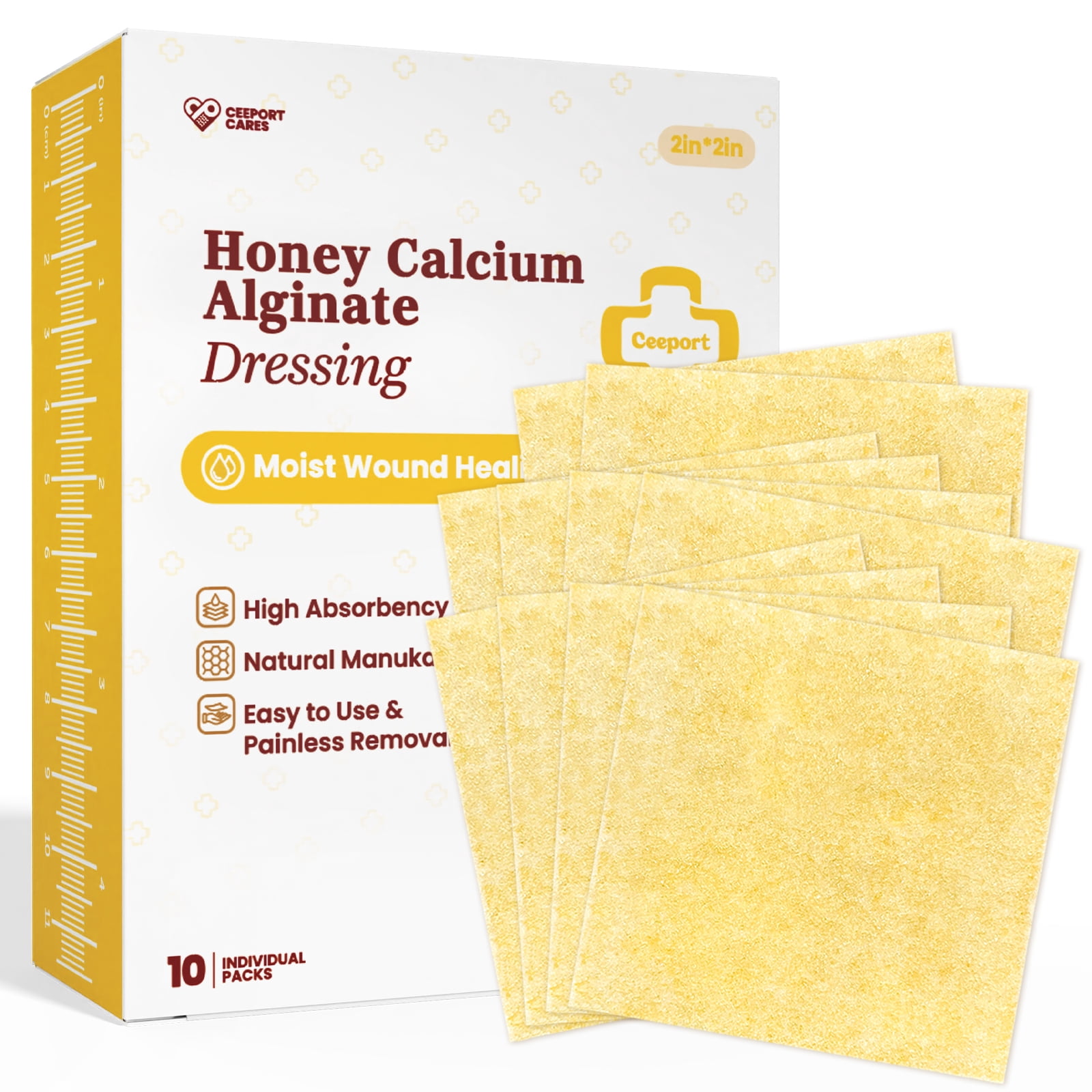 Ceeport Manuka Honey Calcium Alginate Wound Dressing, 2