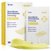 Ceeport Medical Xeroform Petrolatum Dressing 5x9 - Non-Adherent Gauze Pad Strip, Fine Mesh Gauze Patch Supplies for Wound Care, Burns, Lacerations, Skin Grafts Pack of 25