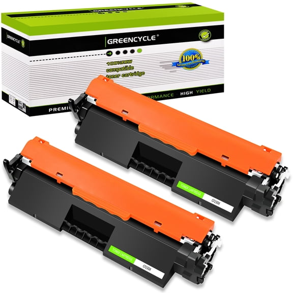 GREENCYCLE 2 Pack Compatible for HP 30X CF230X CF230A High Yield Black Toner Cartridge Replacement with LaserJet Pro M203dw, M203dn, M203d, Laserjet Pro MFP M227fdn, M227fdw, M227sdn Printer