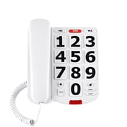 Ceeswolo Big Button Phones for Seniors, Elderly Land Line Phones, Large Button Home Telephone for the Visually Impaired, 110dB+ Amplified Ringer & 90dB+ Handset Volume for the Hearing Impaired