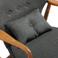 thumbnail image 1 of Ceets Madison Charcoal Linen Lounge Chair Charcoal, 1 of 5