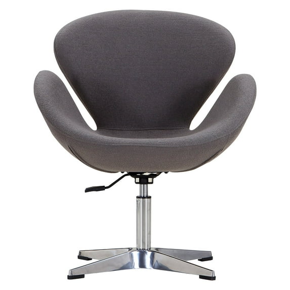 Ceets Raspberry Leatherette Adjustable Height Swivel Chair