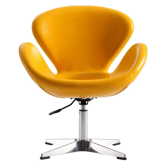 Ceets Raspberry Leatherette Adjustable Height Swivel Chair