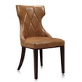 thumbnail image 1 of Ceets Reine Leatherette Dining Chairs (Set of 2) Saddle, 1 of 5