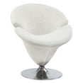 thumbnail image 1 of Ceets Tulip Microfiber Leisure Chair White Steel,Microfiber, 1 of 4