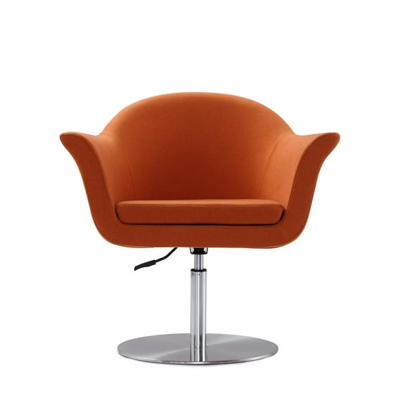 Ceets Voyager Swivel Adjustable Accent Chair Orange