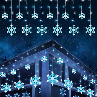 Twinkling Snowflake Lights for Home Decor